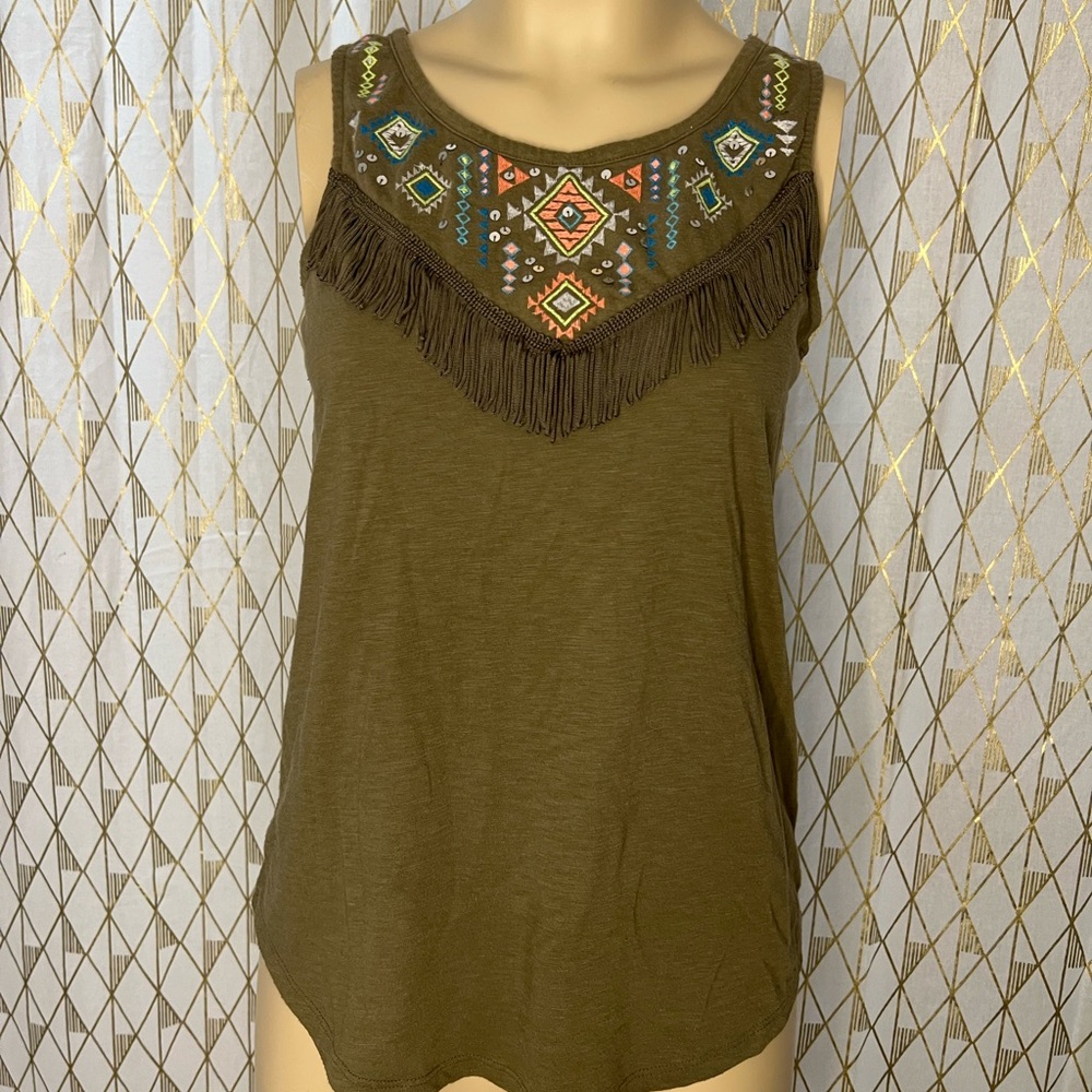 {Justice} Girls Green Tank Top - Size 18 (XL)